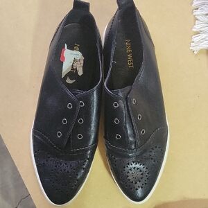 Nine West Black Slip-On Shoes